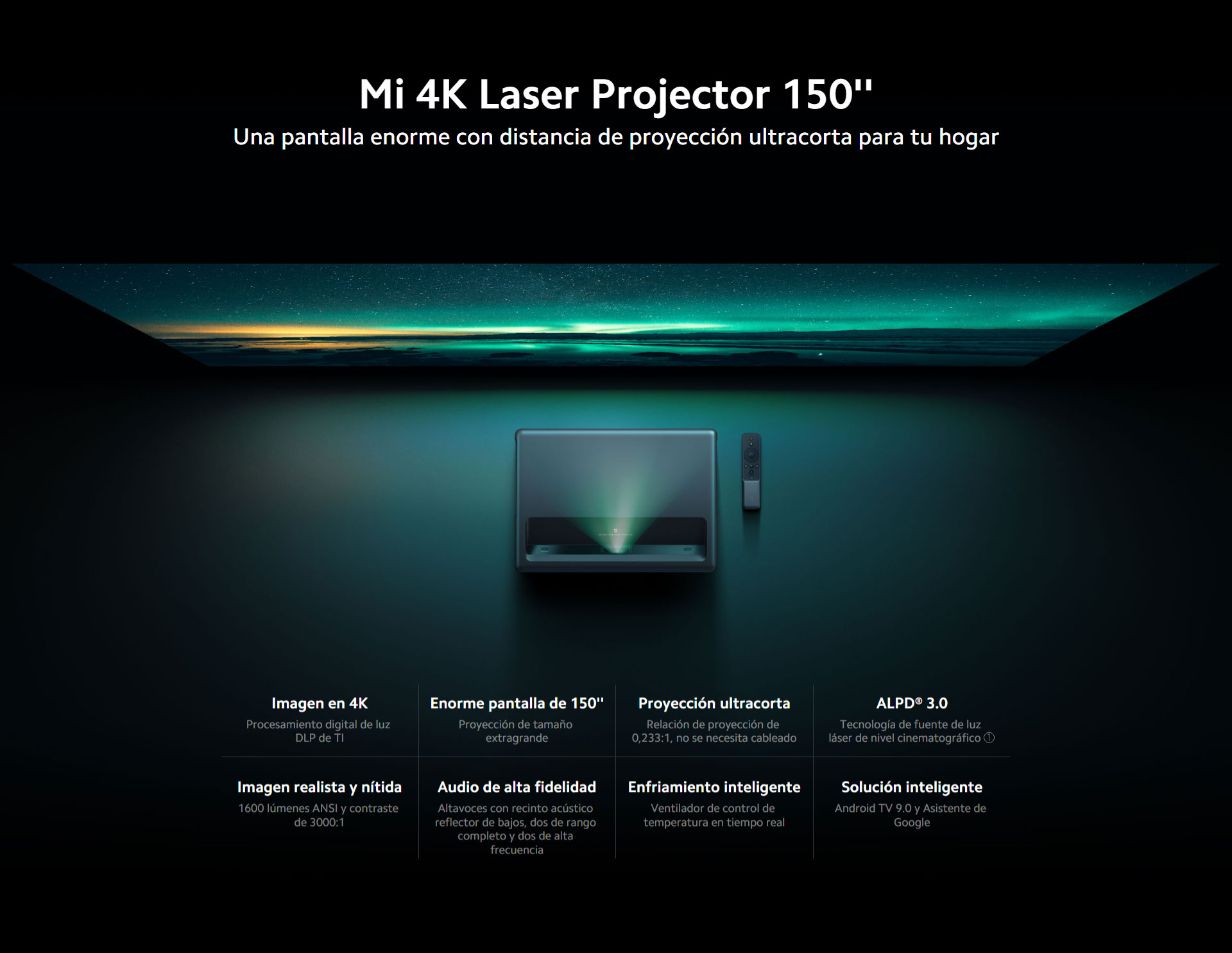 Proyector Láser Xiaomi Mi 4K 150´´