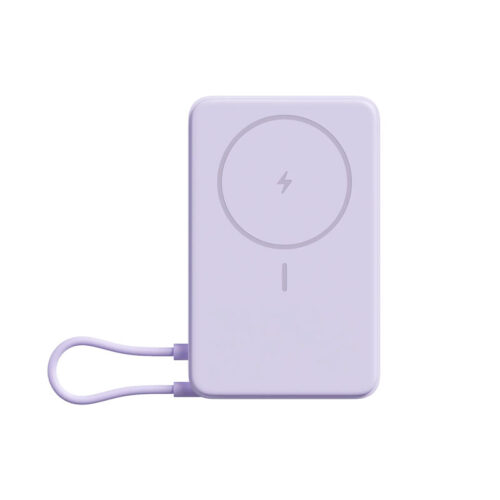 Power Bank Magnético Xiaomi 10000 mAh con Soporte Incluído - Púrpura